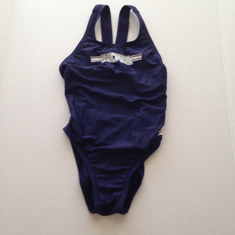 Speedo Navy Blue "Nova" Swim Team Swimsuit